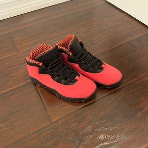 Red & Black Jordan 10’s